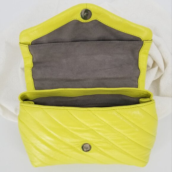 Vince Camuto Lush, Soft Leather Convertible Handbag - Neon Margarita Lemon/Lime - Picture 5 of 9